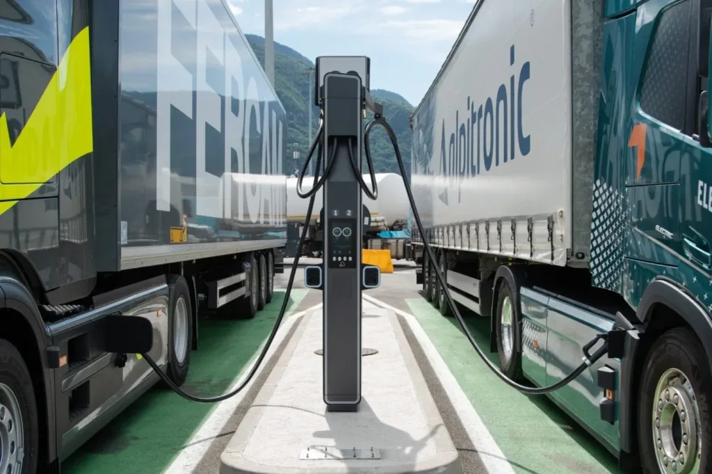 Pierwsza we Włoszech megawatowa stacja ładowania otwarta - alpitronic hyc1000 autostrada del brennero brennerautobahn italien italy bozen ladestation charging station e lkw electric trucks 2025 01 min 1400x933 1 jpeg