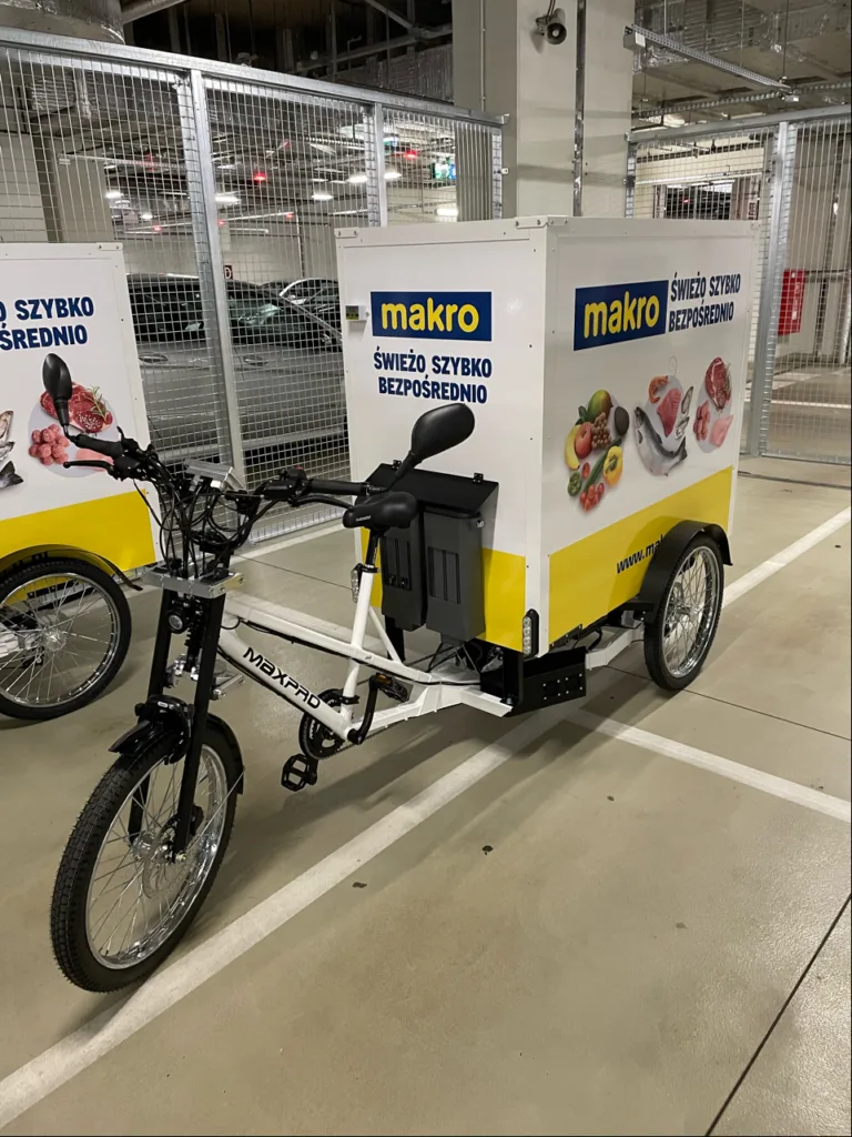Elektryczne MaxPro EcoCargo 90 dostarczą żywność z MAKRO Elektryczne MaxPro EcoCargo 90 dostarczą żywność z MAKRO - Rower MaxPro EcoCargo 90 1