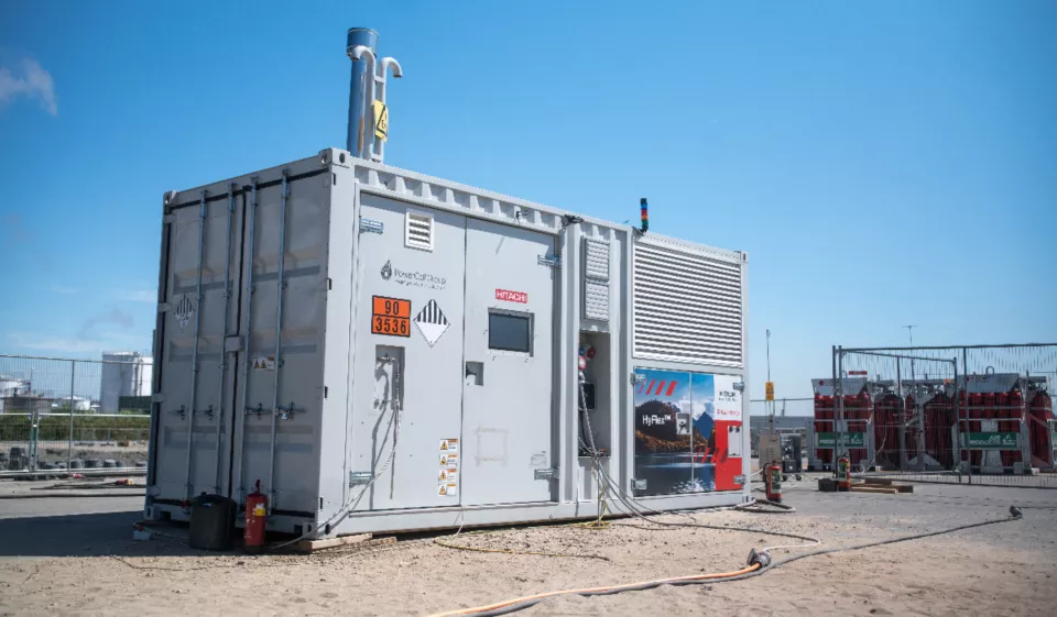 Rotterdam z Hitachi i bez diesla. Wodór zmienia place budowy - hyflex maasvlakte228 1200x700 1