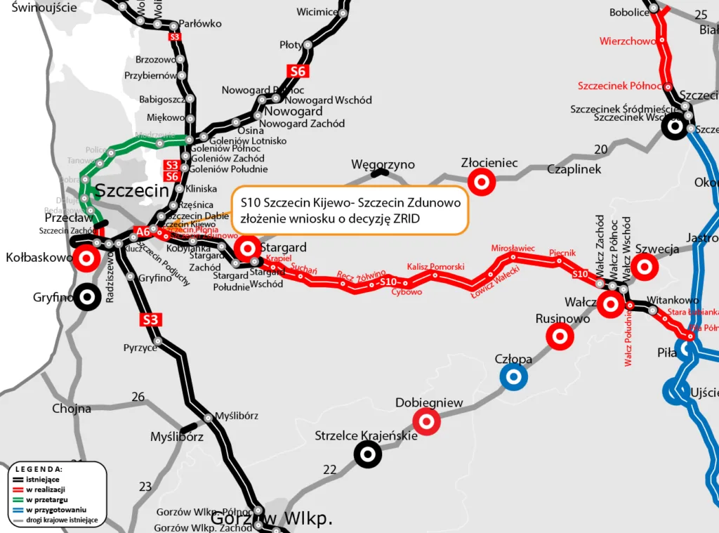 Ostatni, brakujący fragment zachodniopomorskiej „ekspresówki” S10 bliżej realizacji - 2 s10 blizej realizacji
