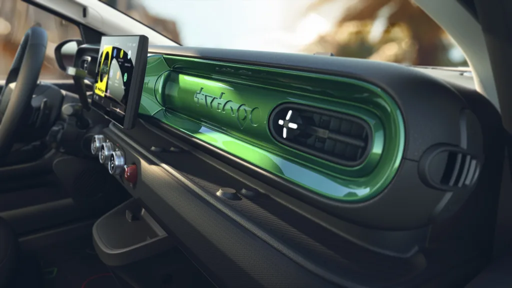 Renault zaprezentował elektryka za mniej niż 20 tys. euro. Marka chce wygrać z Chinami Renault zaprezentował elektryka za mniej niż 20 tys. euro. Marka chce wygrać z Chinami - Renault Twingo E Tech electric Absolute Green kopia 3