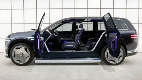 Wszystkie wiadomości - 1 flagowiec Genesis GV90 ultra luxury SUV side