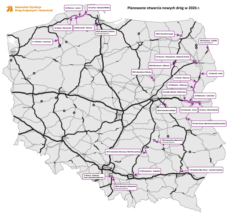 Ważny rok 2026. Kierowcy dostaną do użytku ponad 290 km asfaltu  - d5494b08 e157 46cf 9d82 e88375c7a66d