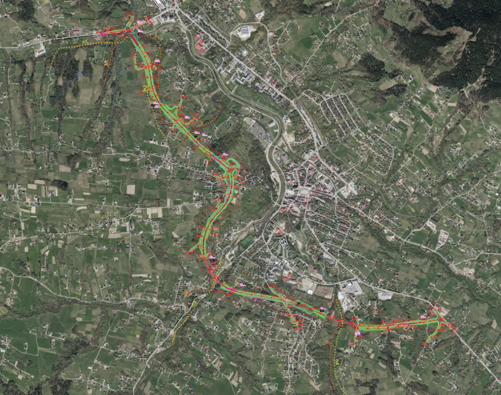 Ruszyły przetargi na obwodnice Limanowej i Wadowic. 100 projektów w dekadę   - obwodnicxa limanowej wariant 1A