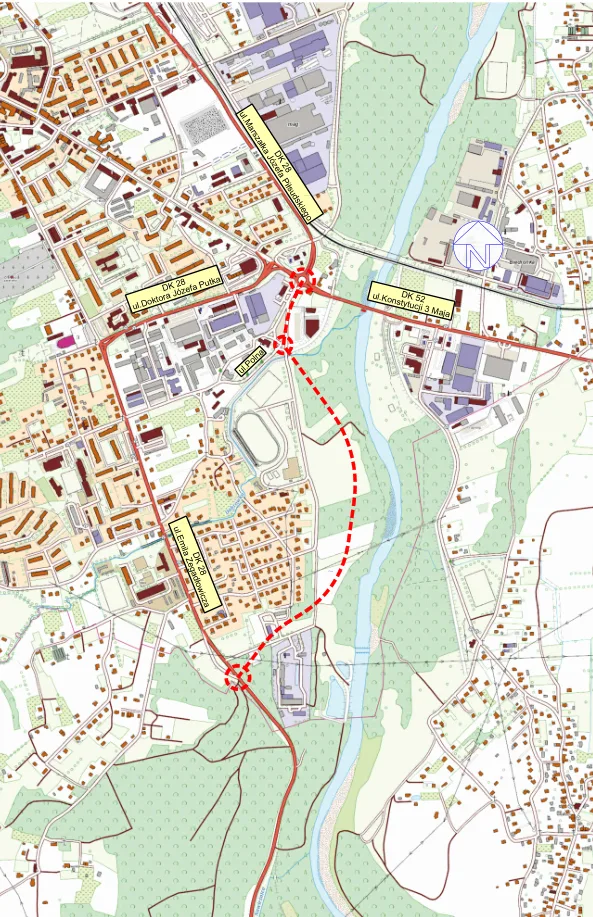 Ruszyły przetargi na obwodnice Limanowej i Wadowic. 100 projektów w dekadę   - wadowice obwodnica 1