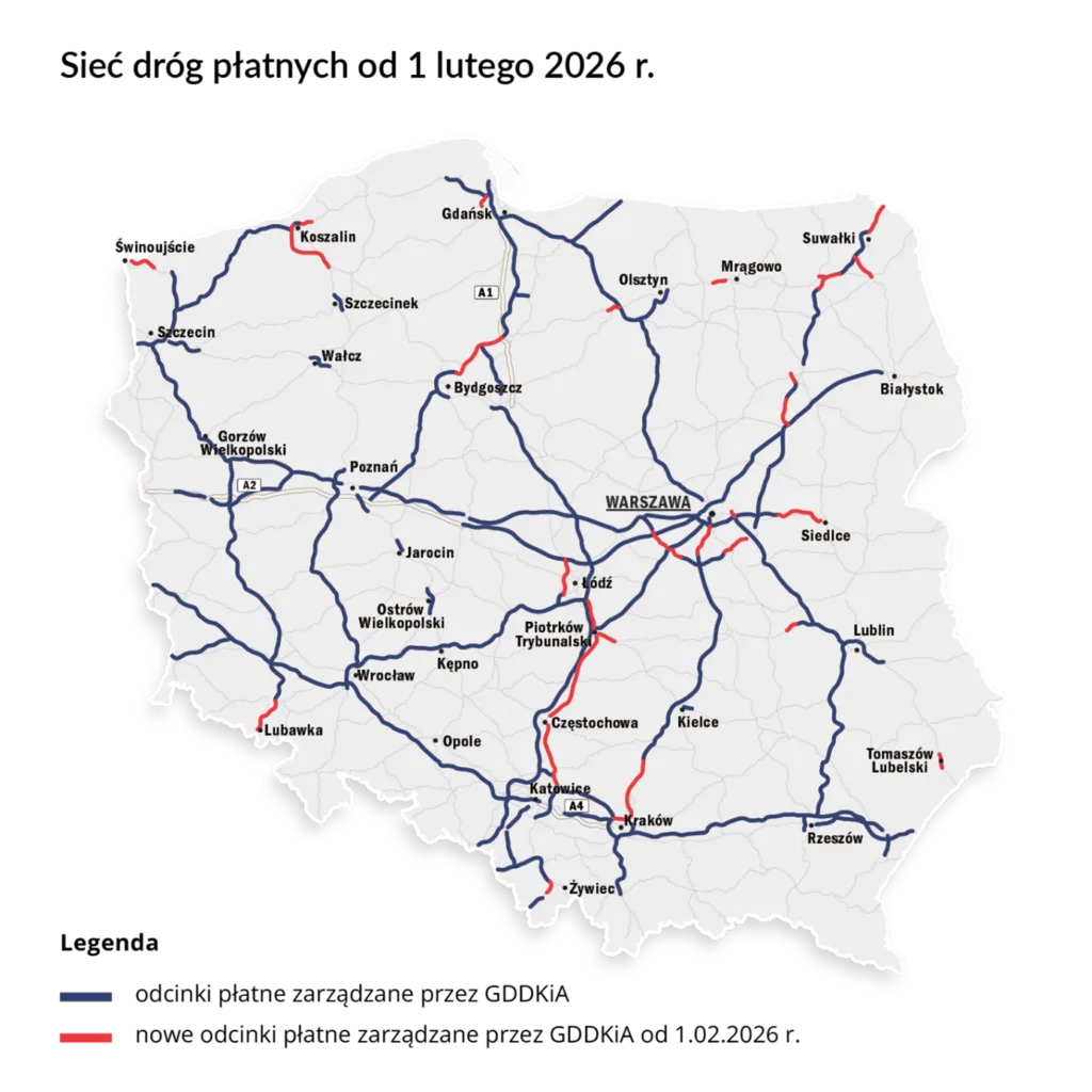 Od lutego przybędzie płatnych dróg. Duże podwyżki w e-TOLL dla pojazdów powyżej 3,5 tony - Obraz22