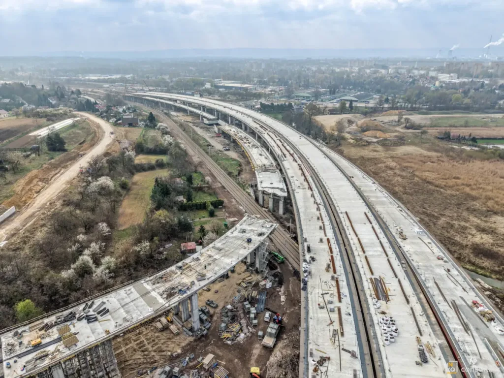 Kraków domyka drogowy pierścień. Węzeł na S7 gotowy w 74 procentach - S7 GDDKiA 1