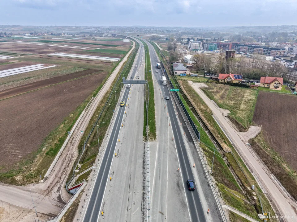 Kraków domyka drogowy pierścień. Węzeł na S7 gotowy w 74 procentach - S7 GDDkiA 8
