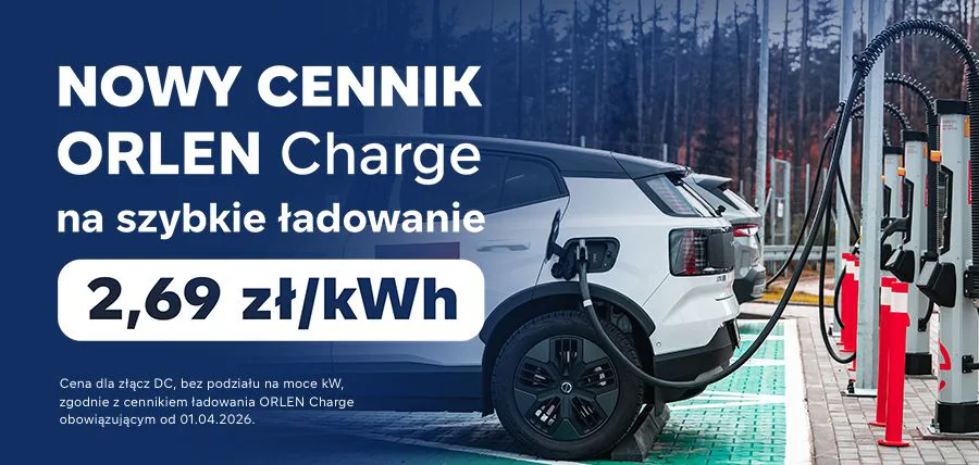 ORLEN Charge wprowadza jednolity cennik ładowania – kierowcy elektryków zaoszczędzą nawet 50 groszy na kilowatogodzinie Orlen charge