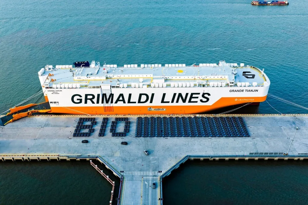 100 tys. aut w 18 miesięcy. Grimaldi zalewa Europę autami Leapmotor - Leapmotor Grimaldi 2