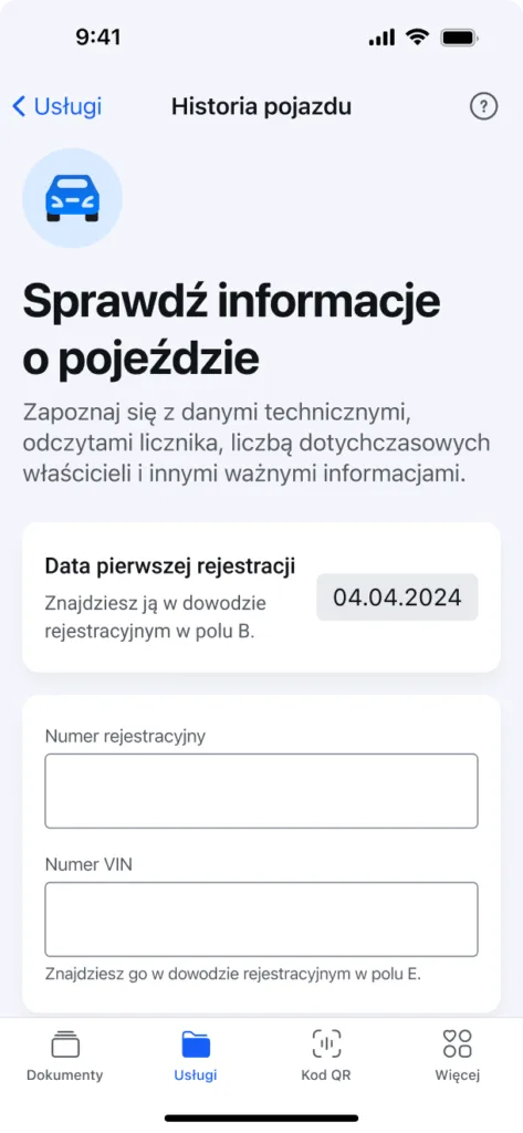 Nowa funkcja w mObywatelu. Kierowcy błyskawicznie sprawdzą OC każdego auta - Historia pojazdu