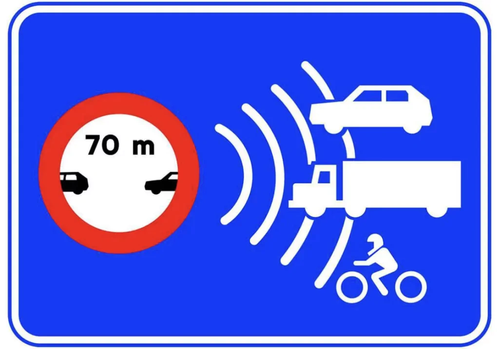 Hiszpania wprowadza system autostradowego monitoringu. 200 euro mandatu za zbyt mały odstęp! - Hiszpania odstep mandat 1