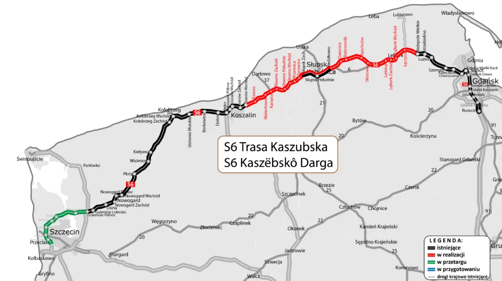 300 km od Szczecina do Trójmiasta „ekspresówką”. Od 26 czerwca S6 przejezdna w całości 300 km od Szczecina do Trójmiasta „ekspresówką”. Od 26 czerwca S6 przejezdna w całości - S6 11