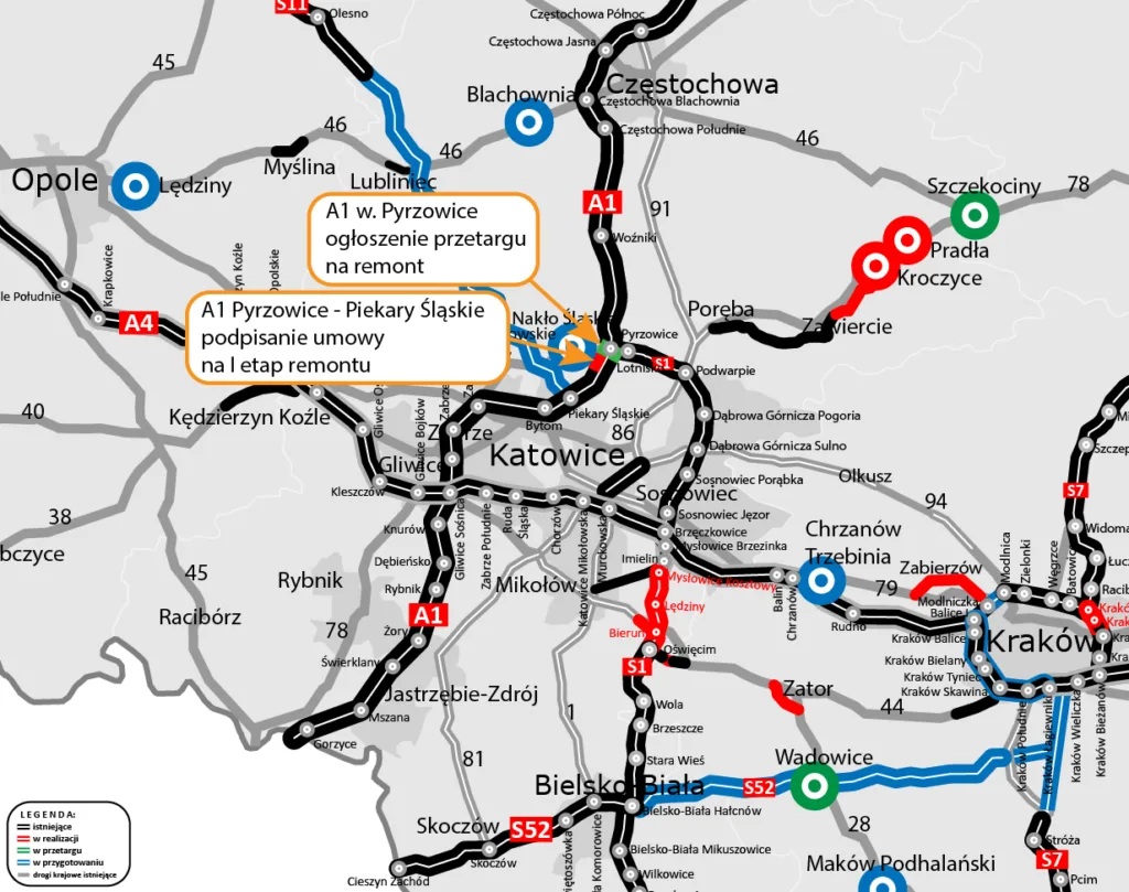 Remont A1 rusza na dobre. Zniknie problem z nawierzchnią - A1 rewitalizacja 7