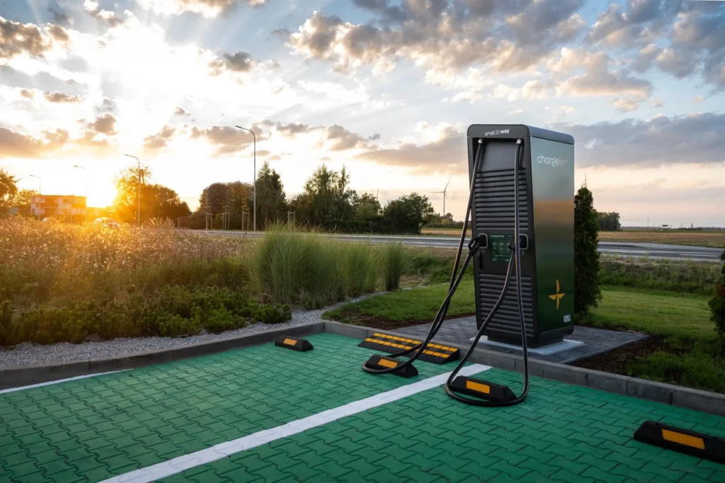 Różnica nawet 1 zł/kWh, czyli wakacyjne promocje na ładowanie. Gdzie kierowcy EV zapłacą najmniej? - Stacjaa ChargeIn w Zninie Duzy