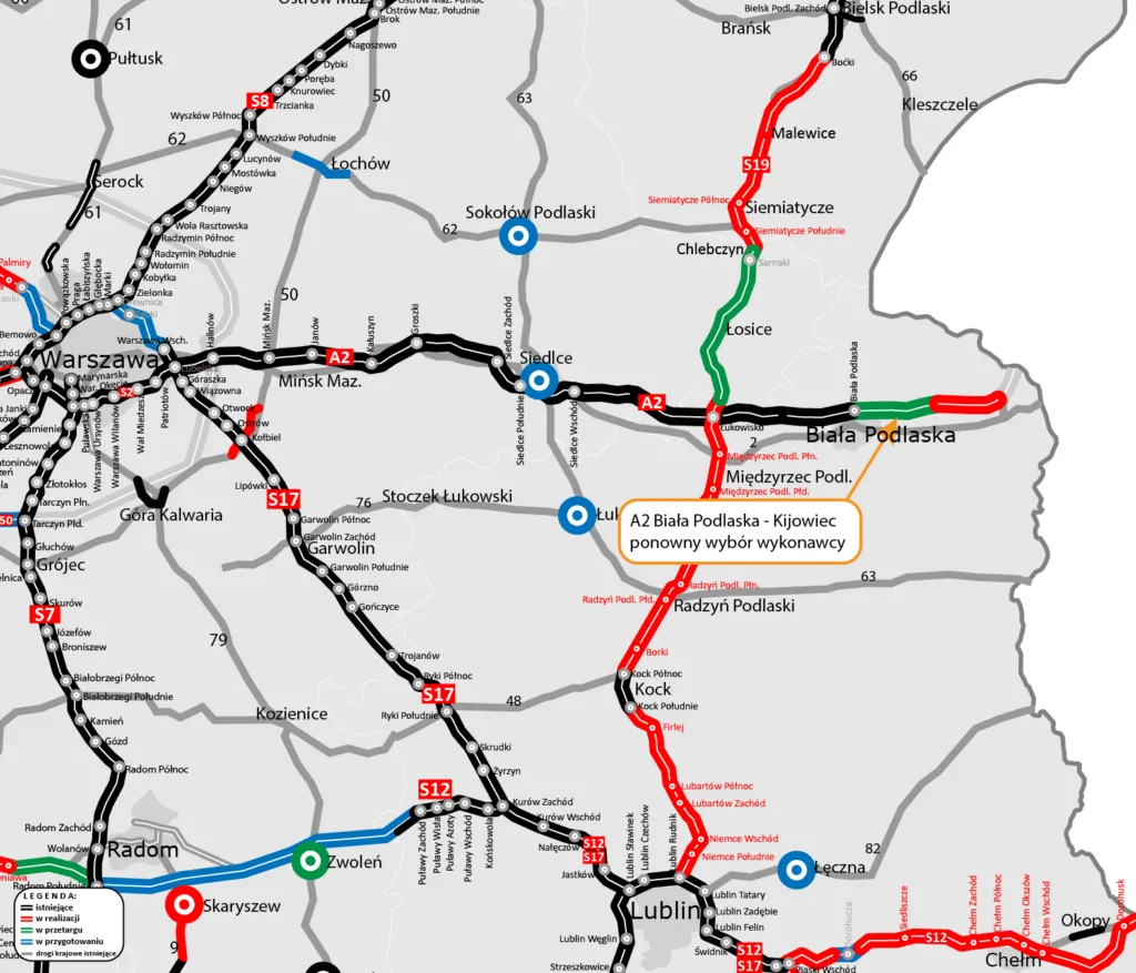A2 pojedzie dalej na wschód. GDDKiA wybrała wykonawcę odcinka za ponad 570 mln zł - A2