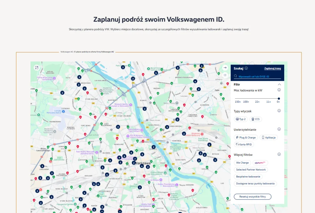 Nawigacja w „elektryku” nie tylko wyznacza trasę. Jej najważniejszej funkcji nie widać - Nawigacja w EV 3 fot vw