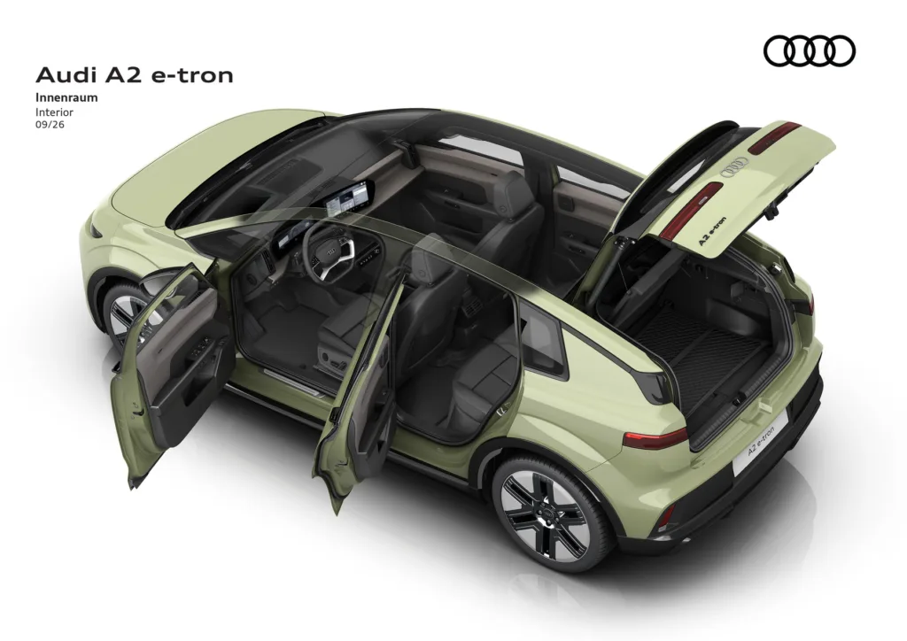 Audi A2 e-tron już oficjalnie. Znamy pełne dane, oprócz ceny - Audi A2 e tron 3 1