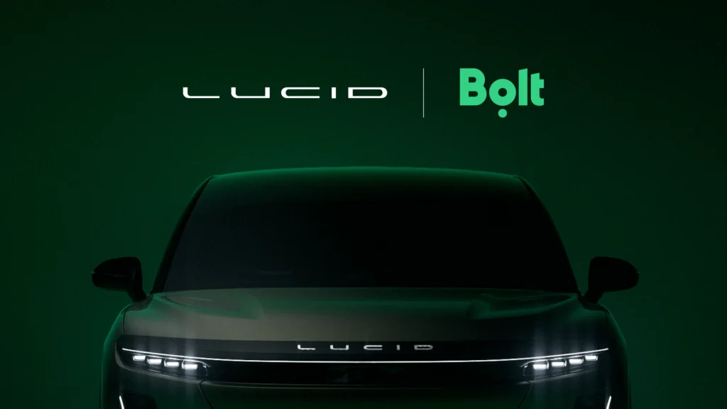 Lucid i Bolt szykują 25 tys. aut bez kierowcy. Mają wozić pasażerów po Europie Lucid i Bolt szykują 25 tys. aut bez kierowcy. Mają wozić pasażerów po Europie - Bolt i Lucid autonomia 1