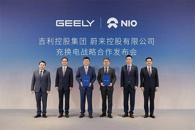 NIO i Geely stawiają na wspólną sieć. Celem otwarty ekosystem ładowania i wymiany akumulatorów NIO i Geely stawiają na wspólną sieć. Celem otwarty ekosystem ładowania i wymiany akumulatorów - Geely i NIO w porozumieniu 1