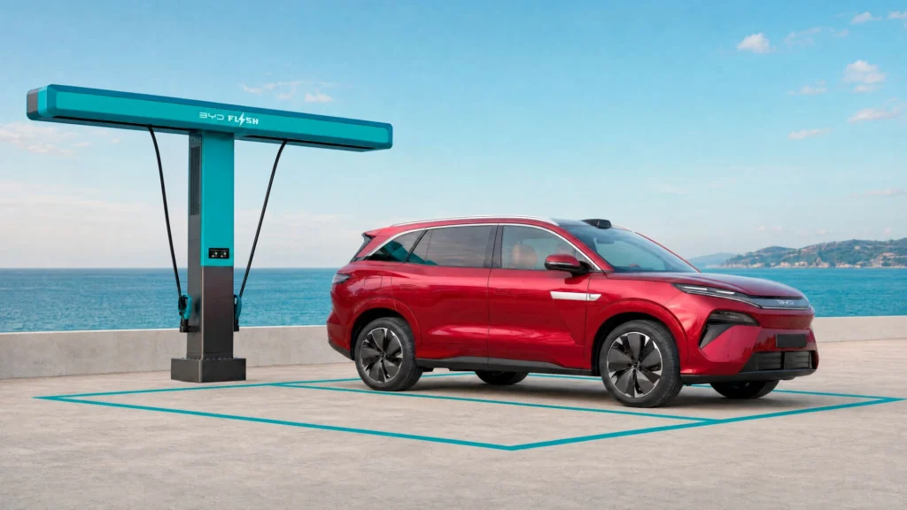 BYD ATTO 8 naładuje się od 10 do 97 proc. w 9 minut, ale nie na każdej stacji - Atto 8 7