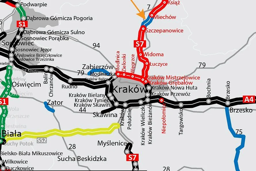 W piątek otworzą ważny fragment S7 w Krakowie. Do pełnego ringu został ostatni krok S7