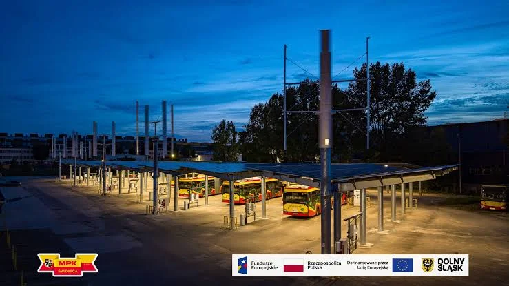 MPK Świdnica uruchomiło własną elektrownię. Autobusy pojadą na prąd ze słońca i wiatru MPK